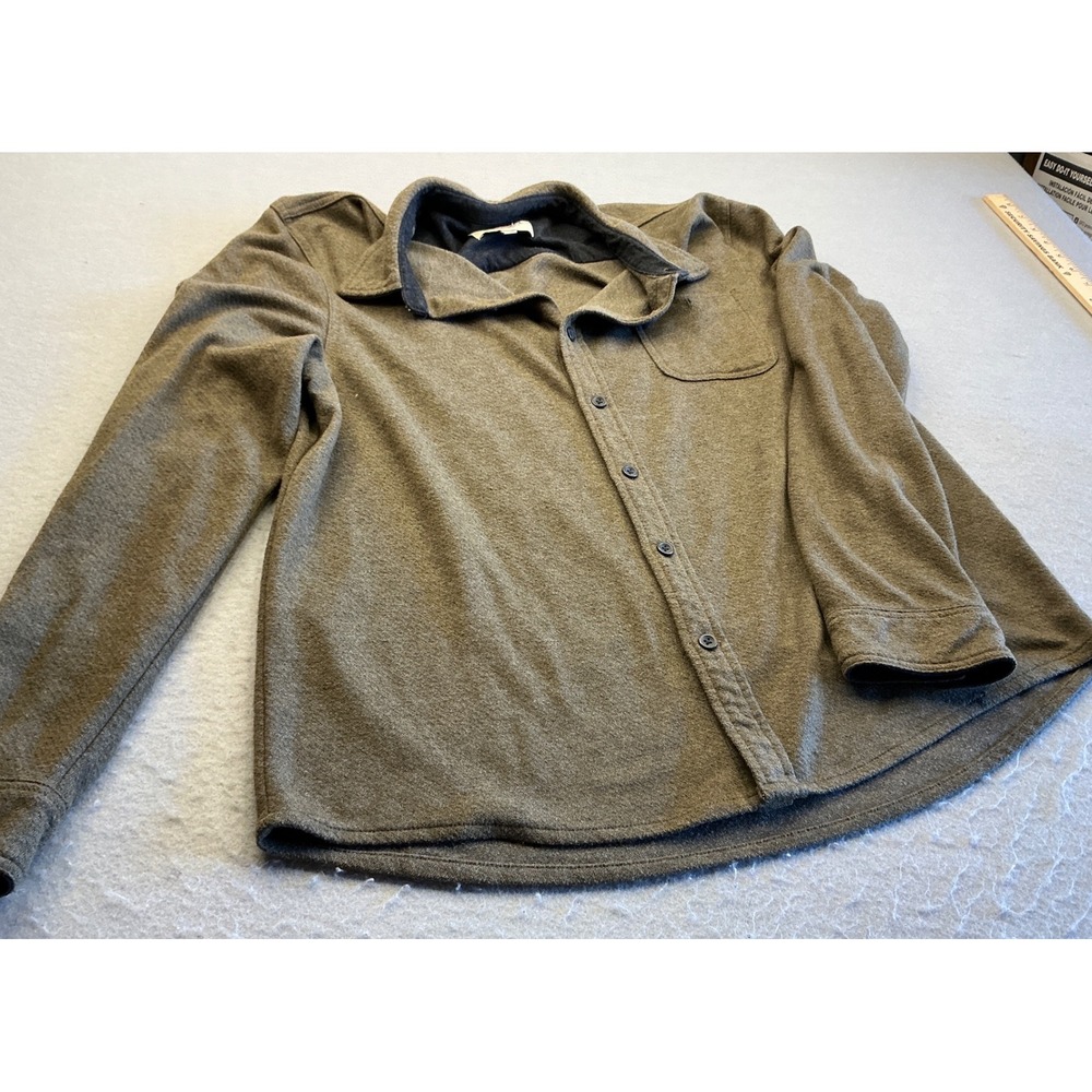 Field & Forest Button Down Shirt‎ Heathered Olive Green Pocket XL Mens Casual